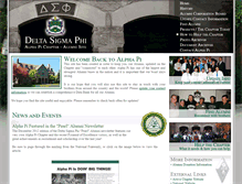 Tablet Screenshot of msudeltasig.com